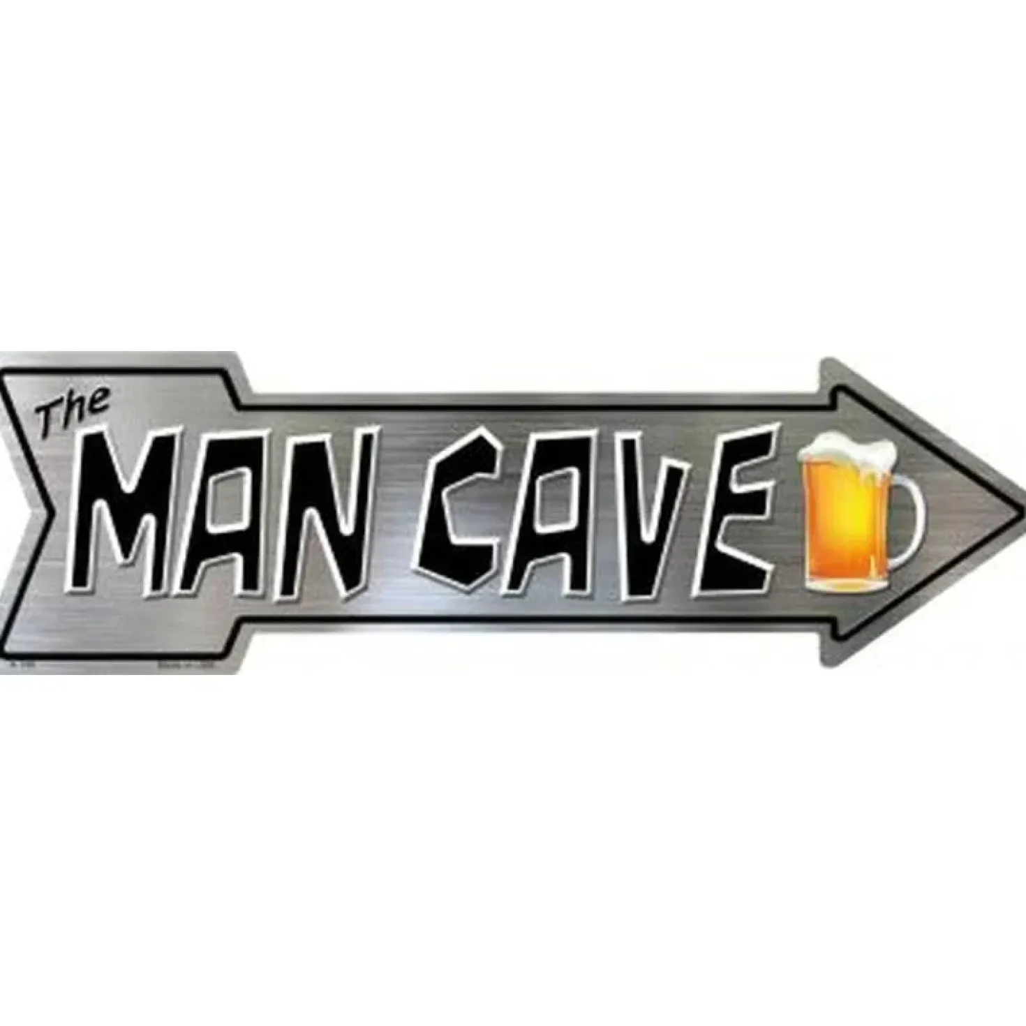 The Man Cave pijl - metalen bord
