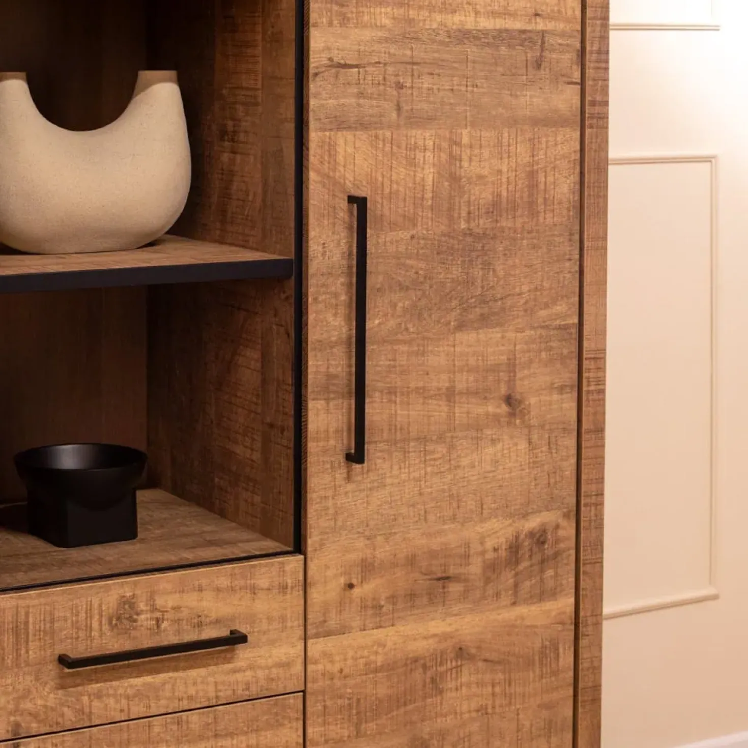Thornbay Vakkenkast 2 deuren Hout 135cm
