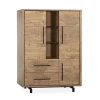Thornbay Vakkenkast 3 deuren Hout 120cm