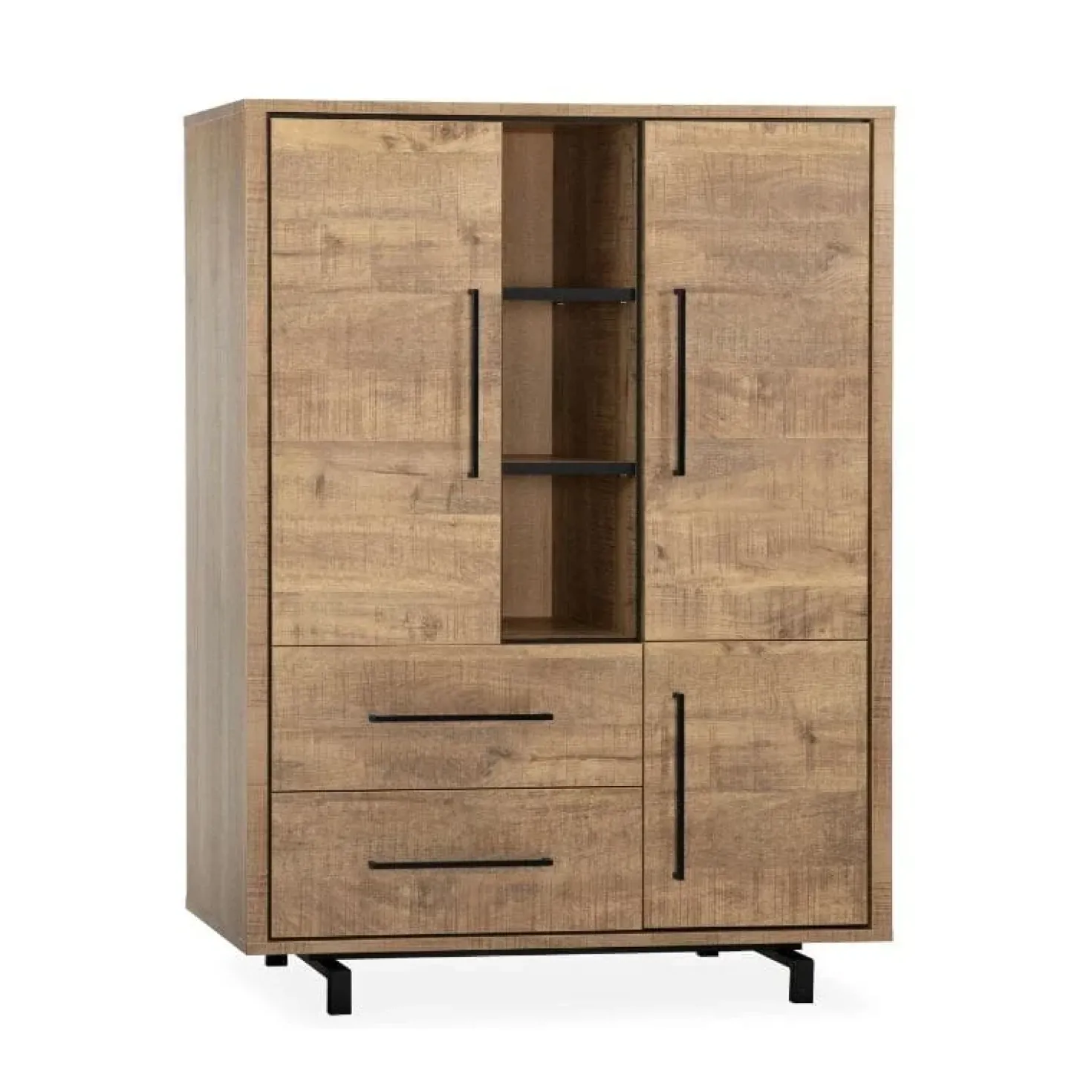 Thornbay Vakkenkast 3 deuren Hout 120cm