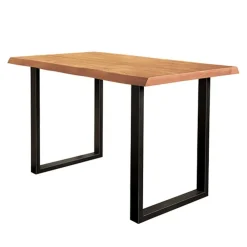 Tiago bartafel met U poot acacia hout naturel 160x90x95