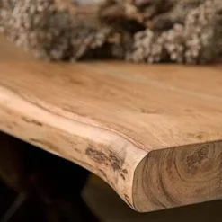 Tiago Boomstam Eettafel met spinpoot rechthoek acacia hout naturel 220×100