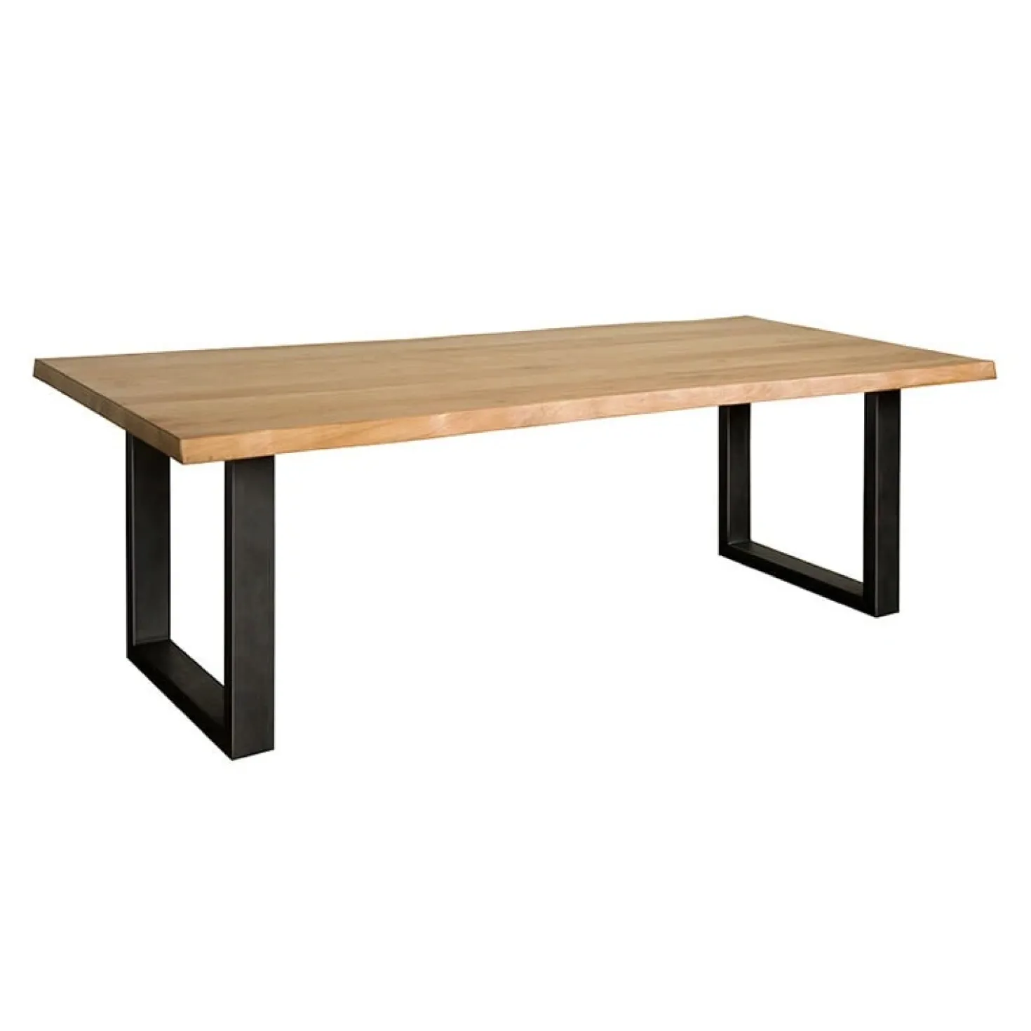 Tiago Eettafel met U poot rechthoek acacia hout naturel 220×100
