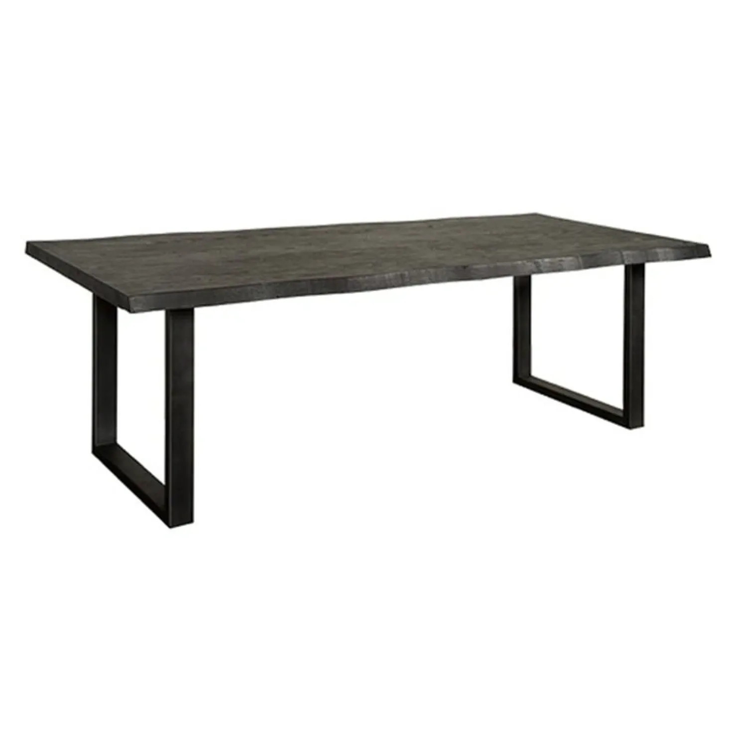 Tiago Eettafel met U poot rechthoek acacia hout zwart 260×100