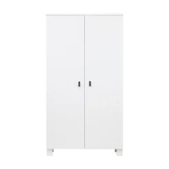 Ties Kledingkast Grenen Wit 111cm