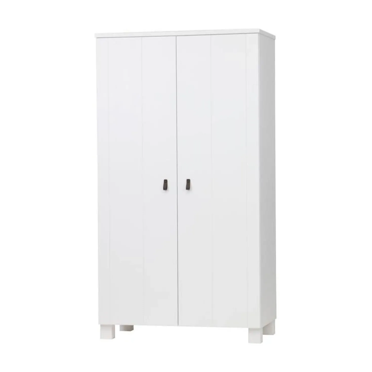 Ties Kledingkast Grenen Wit 111cm