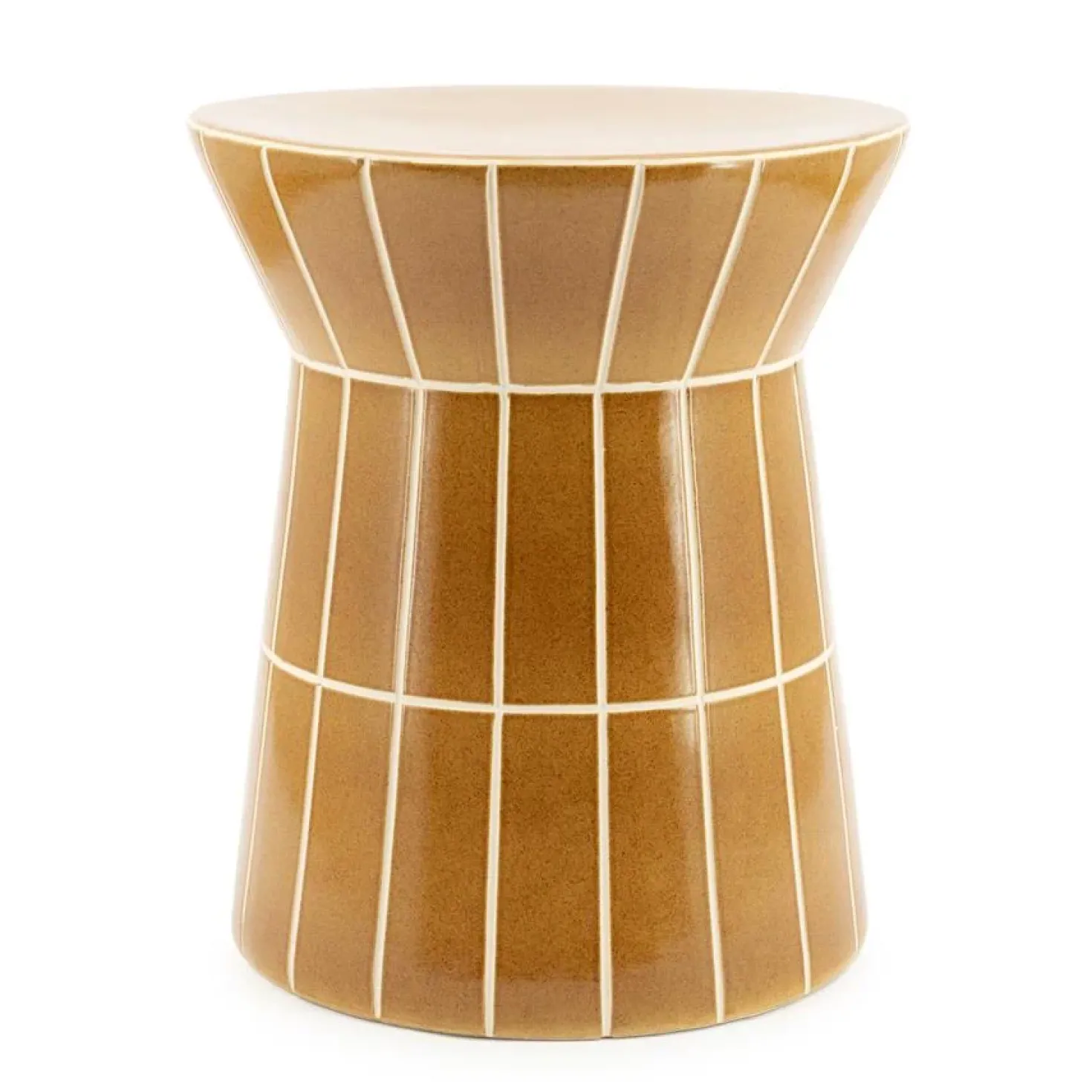 TileTastic Bijzettafel Hoog Mosterd 38cm