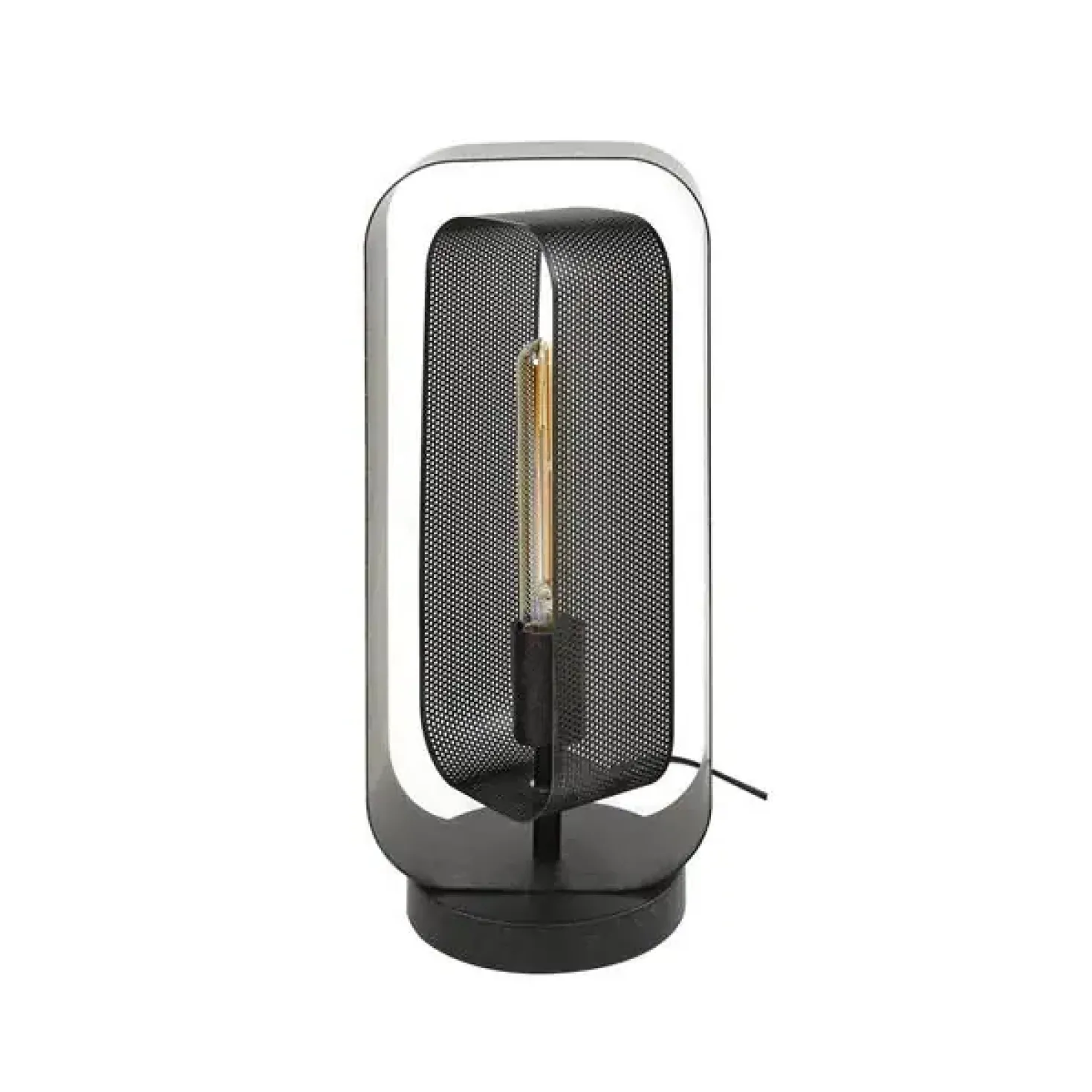 Tindy tafellamp industrieel artic zwart
