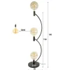 Tio 3-lichts Vloerlamp Bruin