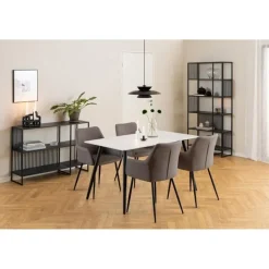 Tissaro Boekenkast Hoog Zwart 85cm