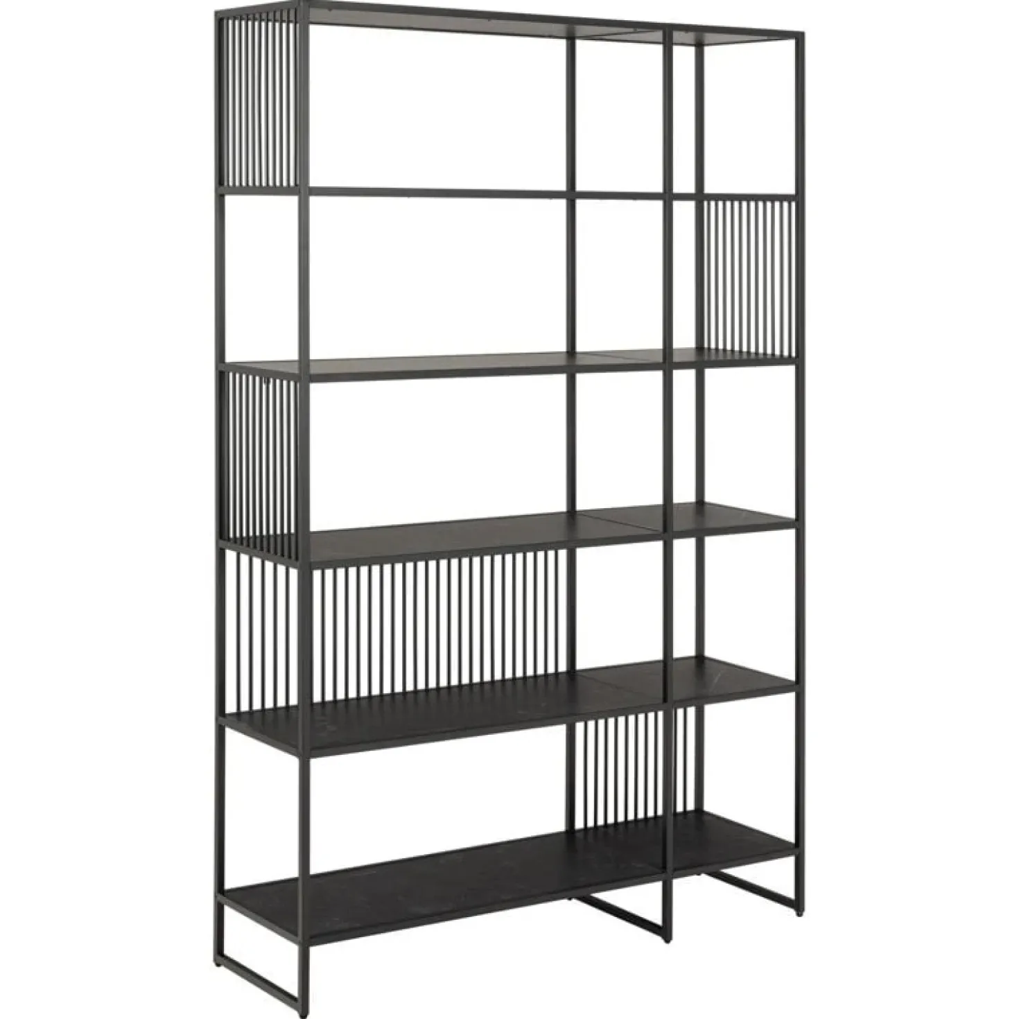 Tissaro Boekenkast Hoog Zwart 120cm