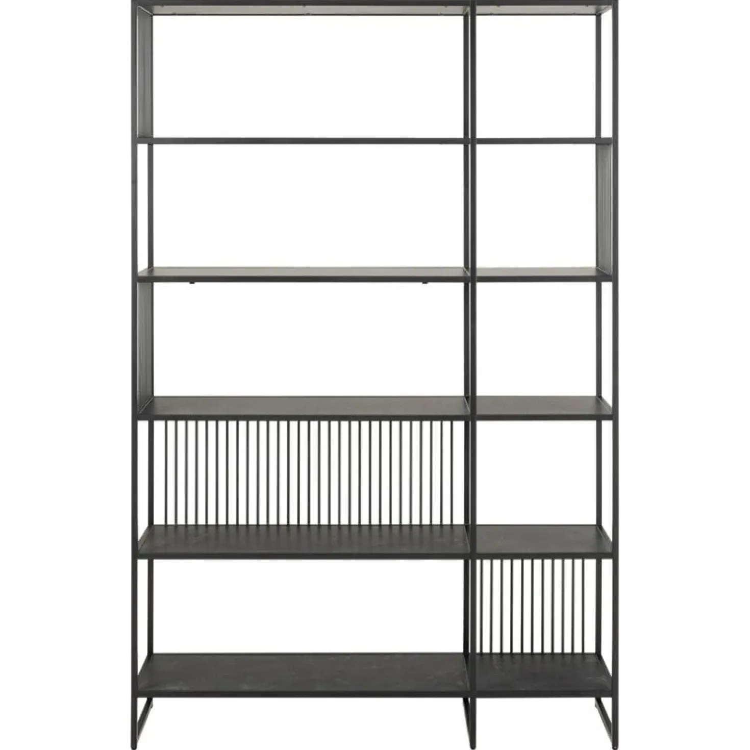 Tissaro Boekenkast Hoog Zwart 120cm