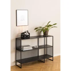 Tissaro Boekenkast Laag Zwart 120cm