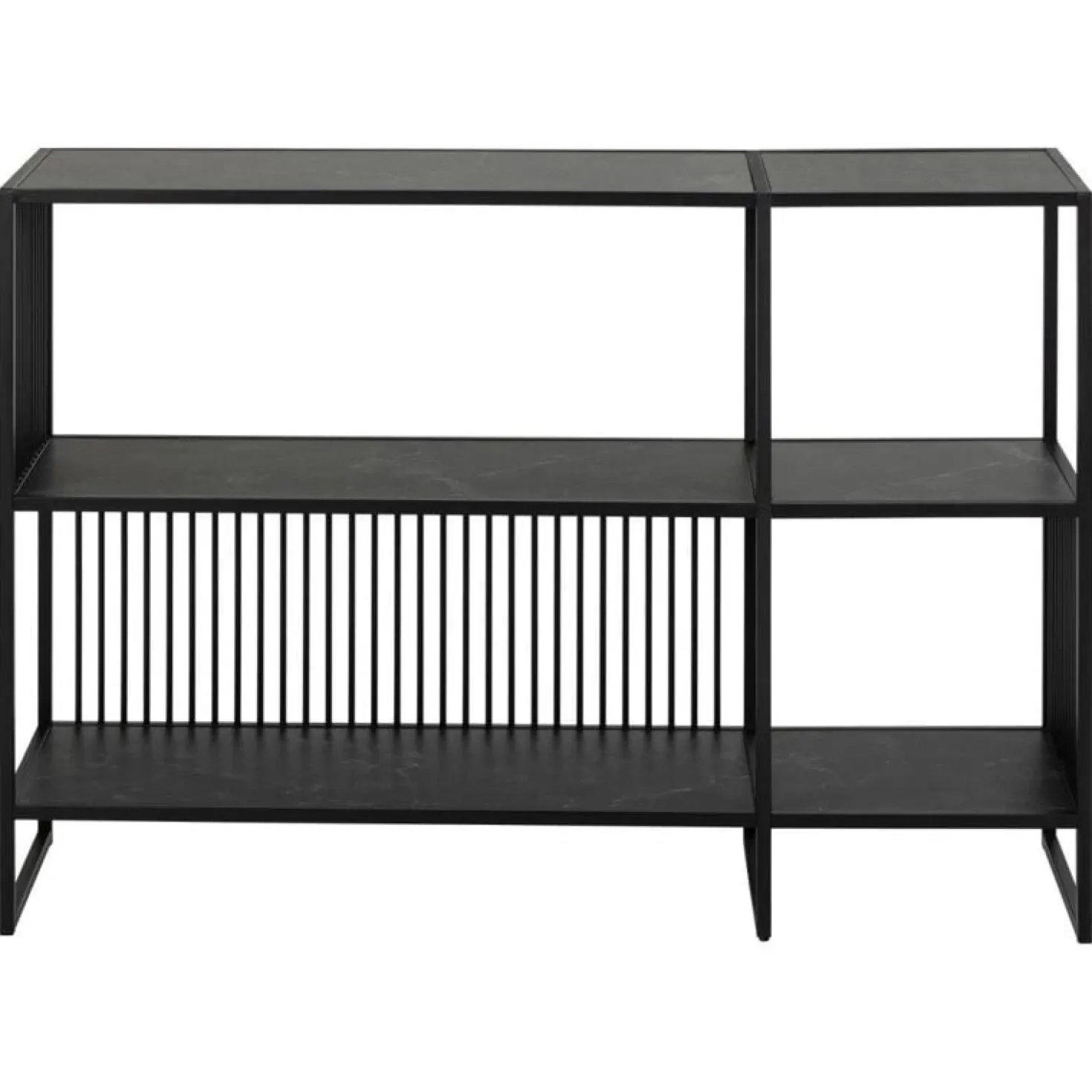 Tissaro Boekenkast Laag Zwart 120cm