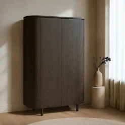 Tobago Wandkast hoog Espresso eiken 180cm