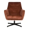 Toby Draai fauteuil Rust velours