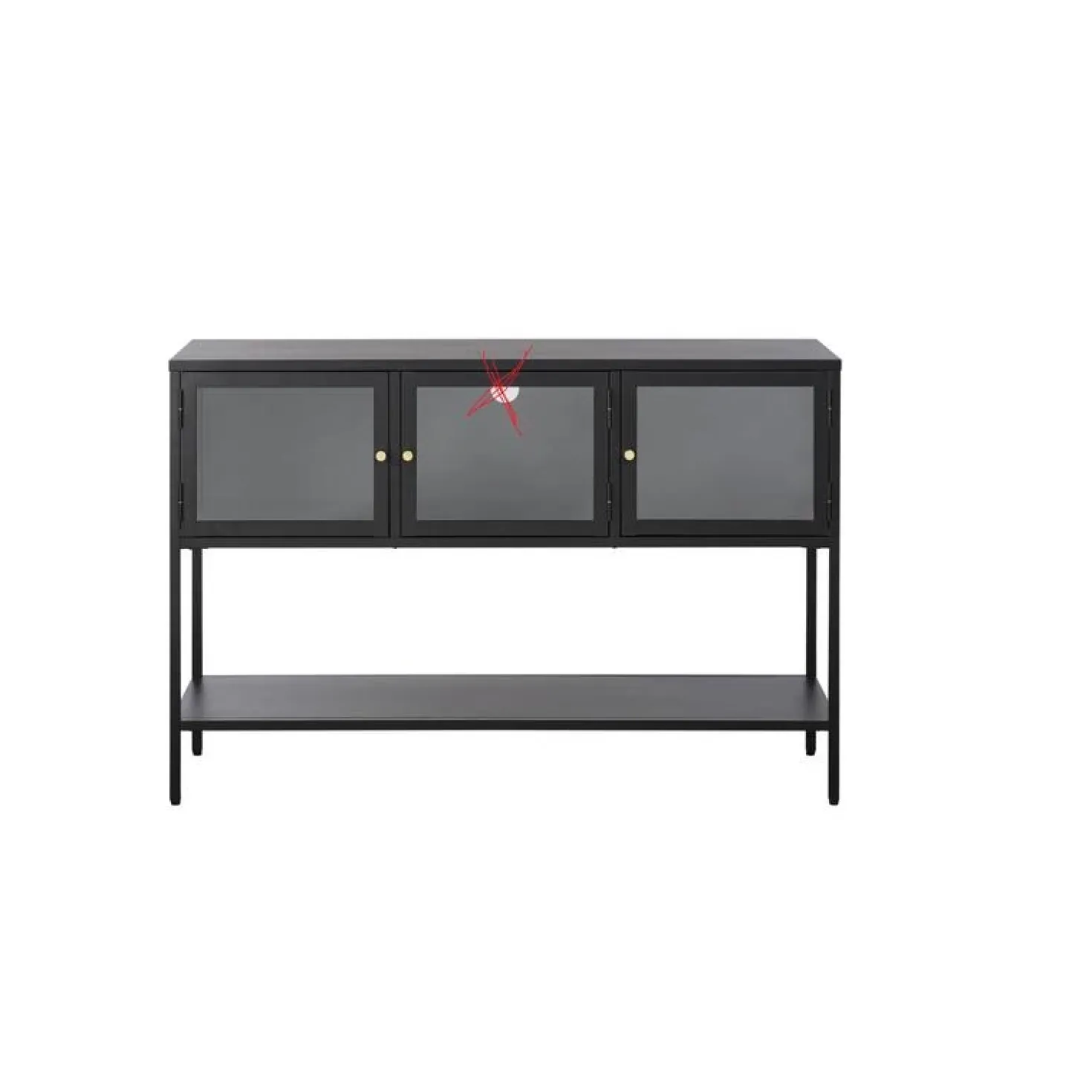 Tommy Sidetable Zwart 131cm
