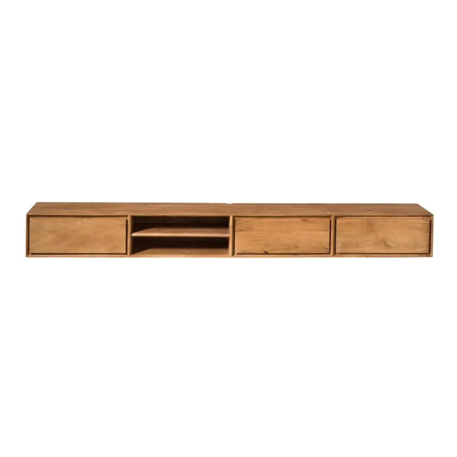 Tony Zwevend Tv meubel Naturel Mangohout 240 cm