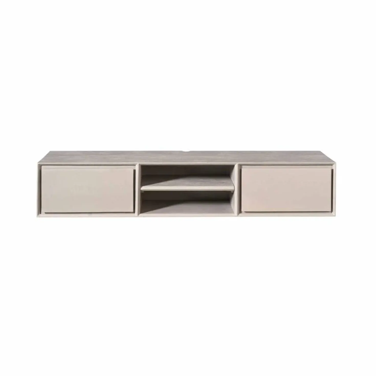 Tony Zwevend Tv meubel Taupe Mangohout 160 cm