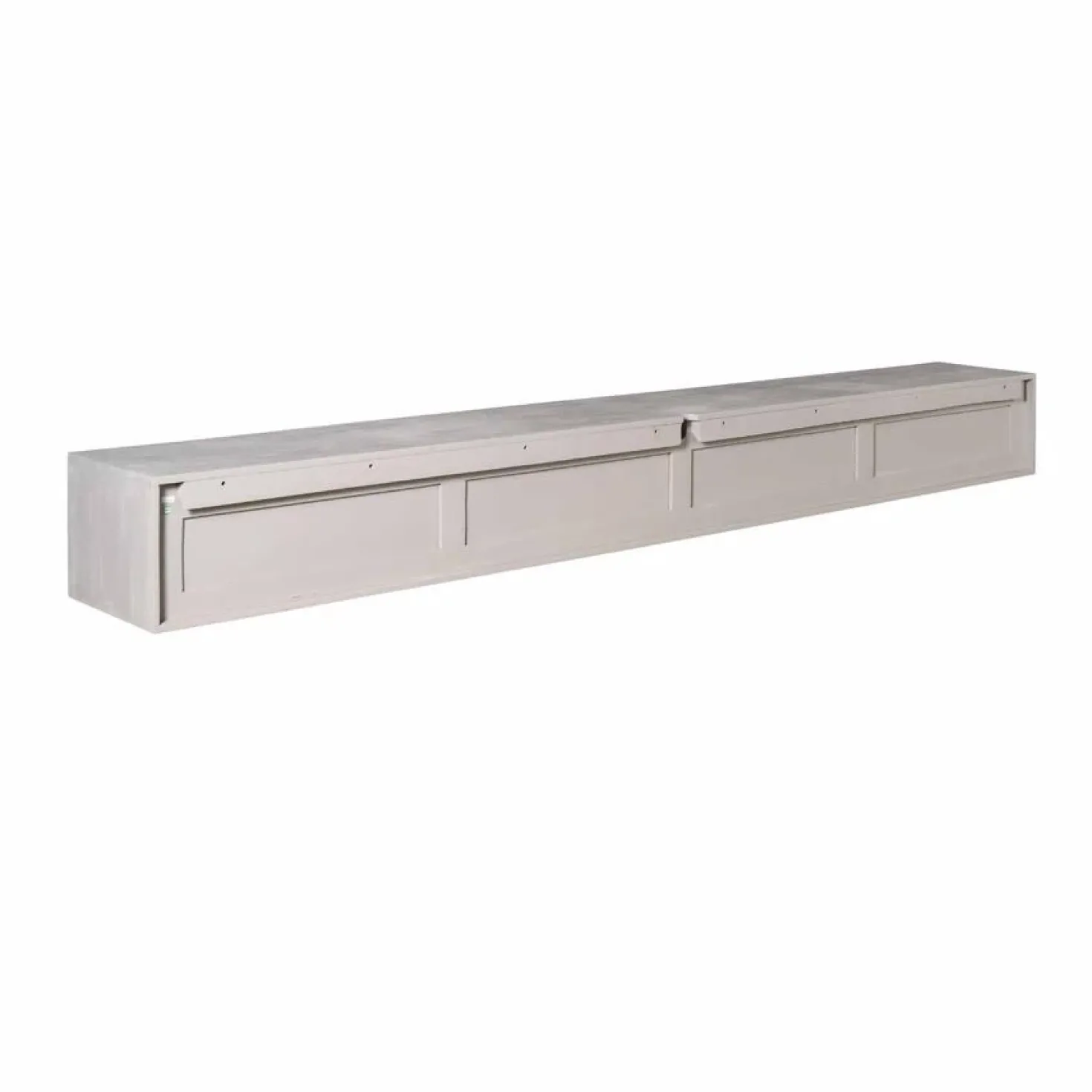 Tony Zwevend Tv meubel Taupe Mangohout 200 cm