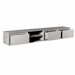 Tony Zwevend Tv meubel Taupe Mangohout 200 cm