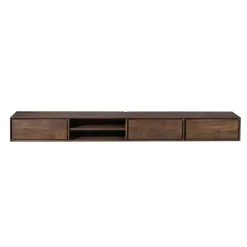 Tony Zwevend Tv meubel Walnoot Mangohout 240 cm