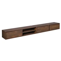 Tony Zwevend Tv meubel Walnoot Mangohout 240 cm