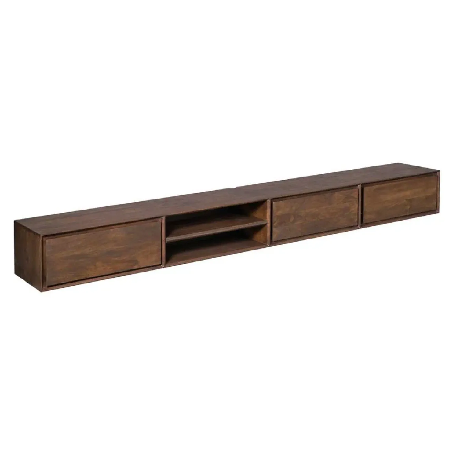 Tony Zwevend Tv meubel Walnoot Mangohout 240 cm