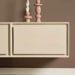 Tony Zwevend Tv meubel Zand Mangohout 240 cm