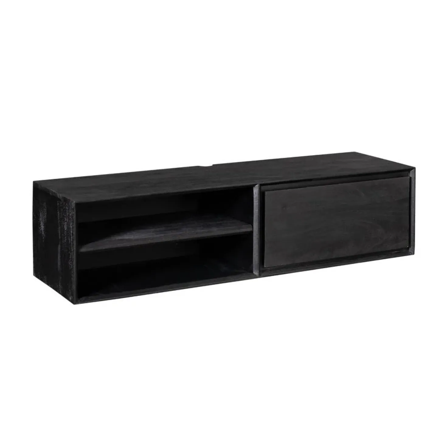 Tony Zwevend Tv meubel Zwart Mangohout 120 cm