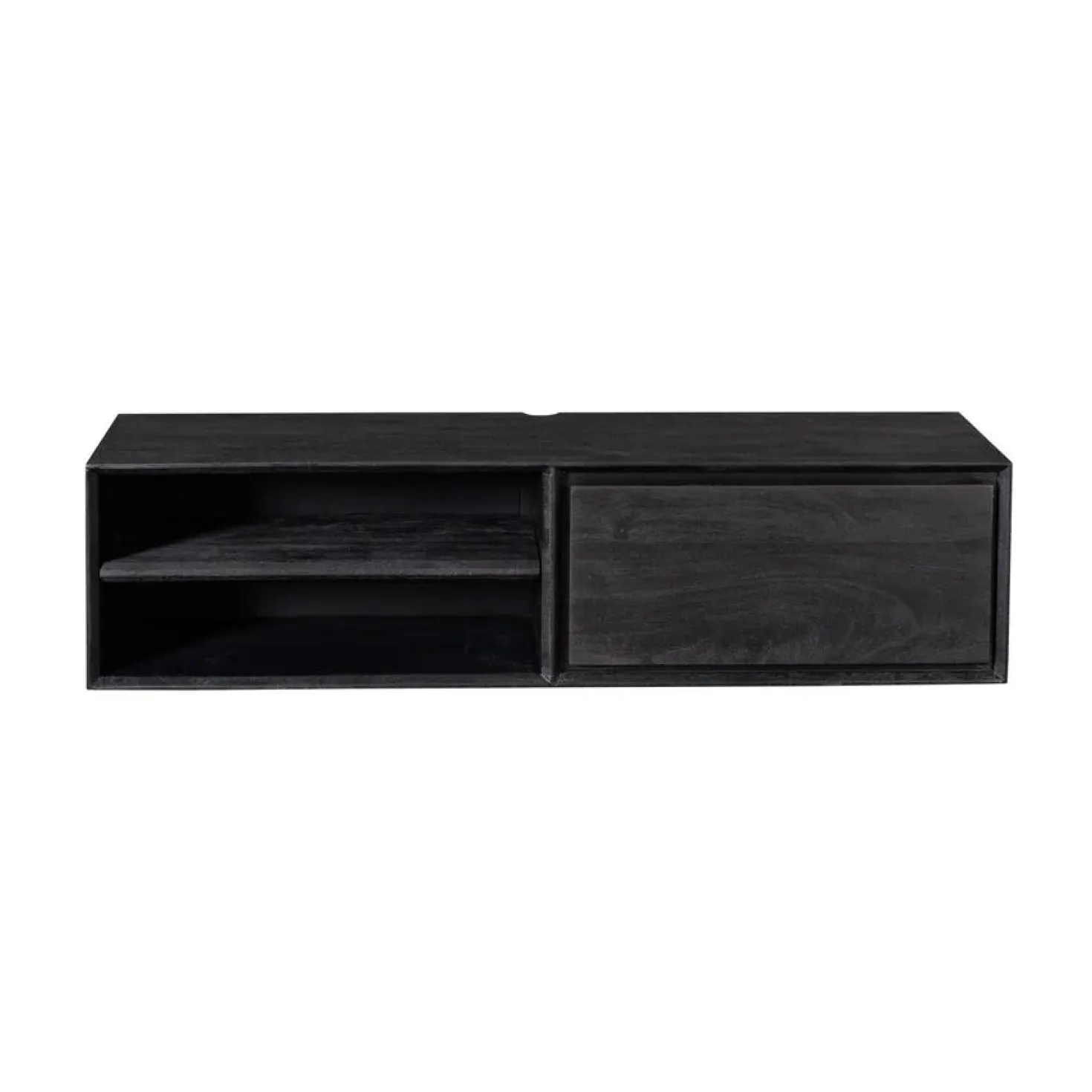 Tony Zwevend Tv meubel Zwart Mangohout 120 cm