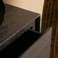 Tony Zwevend Tv meubel Zwart Mangohout 160 cm