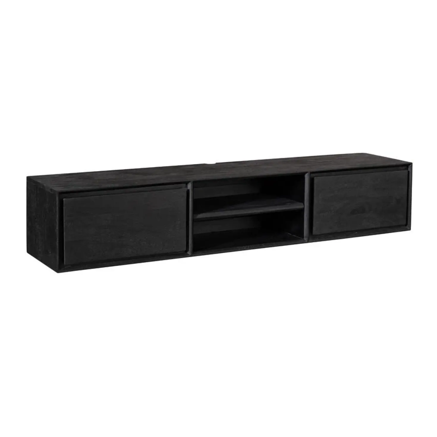 Tony Zwevend Tv meubel Zwart Mangohout 160 cm