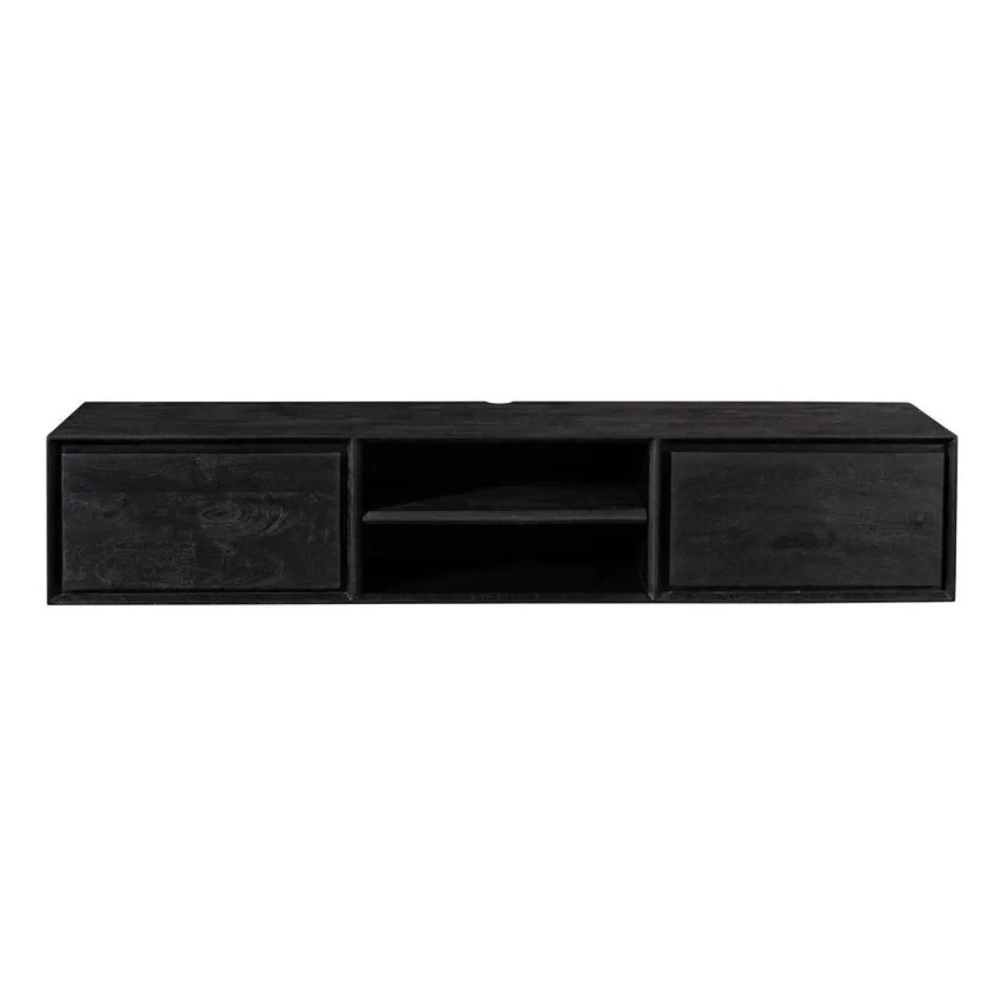 Tony Zwevend Tv meubel Zwart Mangohout 160 cm