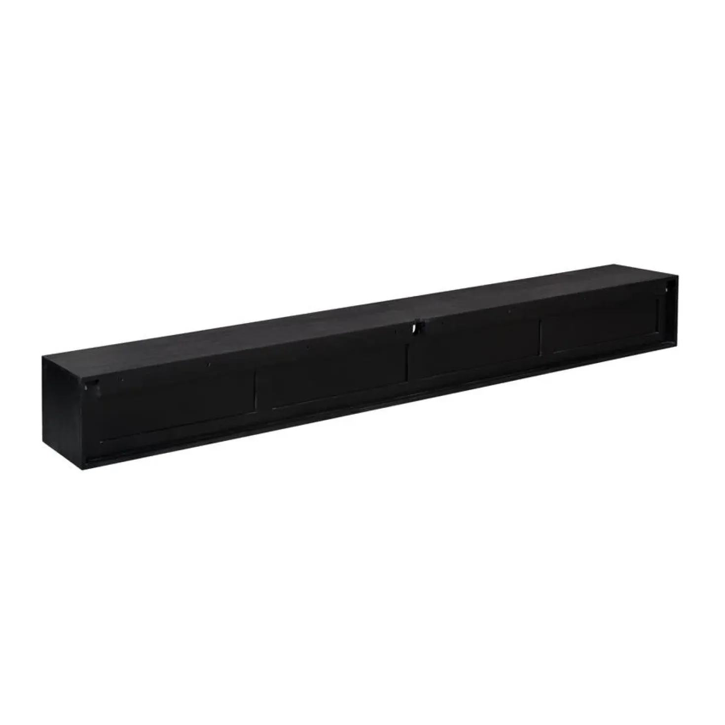 Tony Zwevend Tv meubel Zwart Mangohout 240 cm