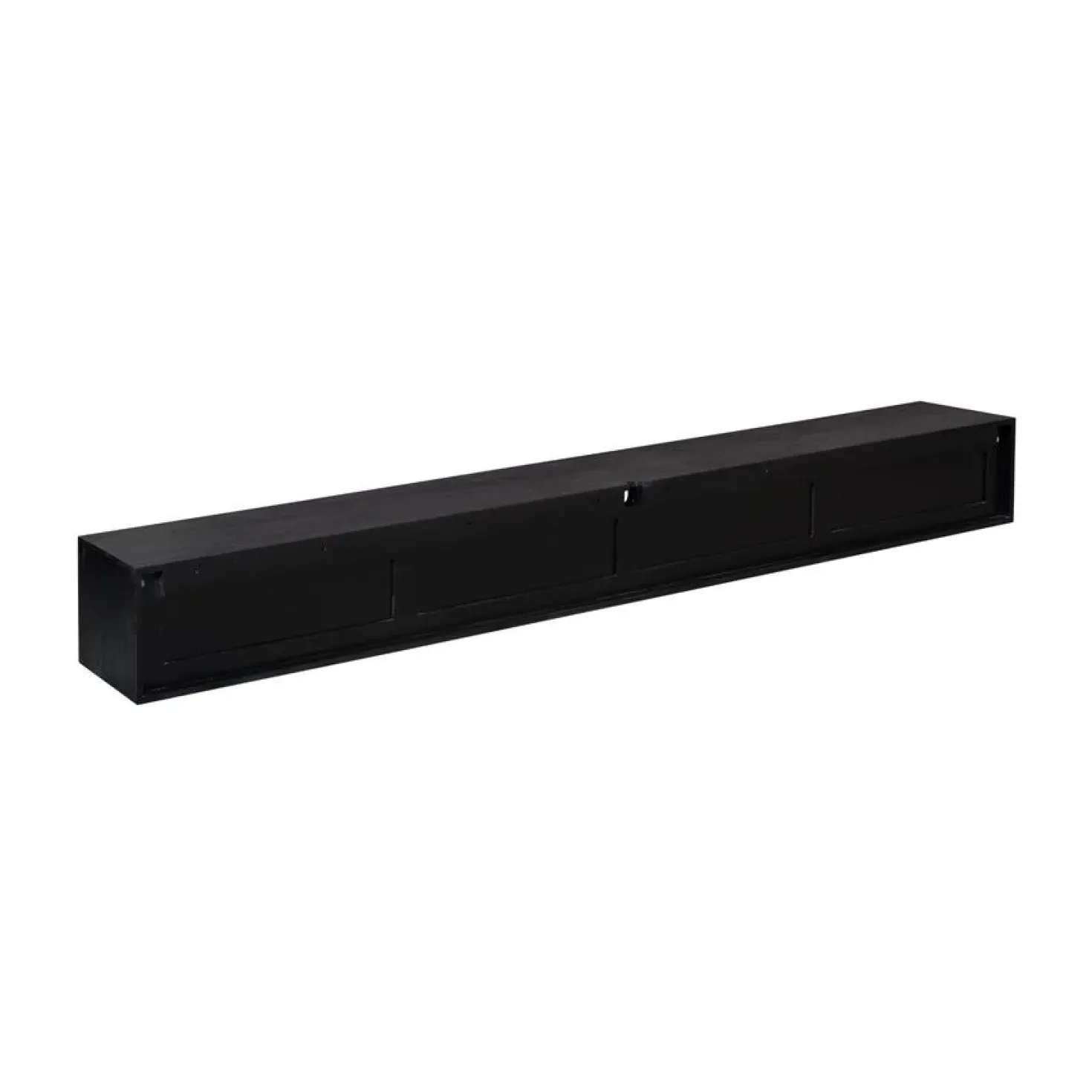 Tony Zwevend Tv meubel Zwart Mangohout 280 cm