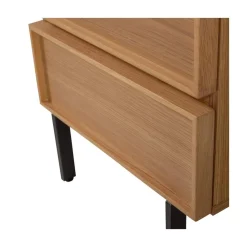 Tours Nachtkastje Melamine/MDF Naturel 45cm