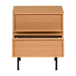 Tours Nachtkastje Melamine/MDF Naturel 45cm