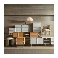 Tours Nachtkastje Melamine/MDF Naturel 45cm