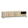 Tresso Tv meubel groot Lichthout 198cm
