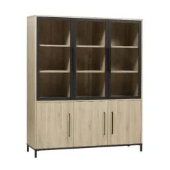Tresso Vitrinekast 3 deuren Lichthout 166cm