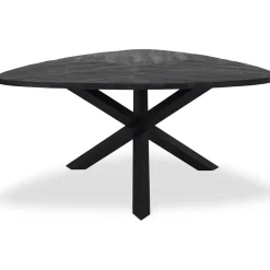 Trivero eetkamertafel driehoek 150cm zwart