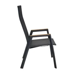 Tuinstoel Amir Teak Noir