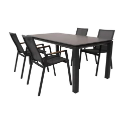 Tuinstoel Tarragona Teak Noir