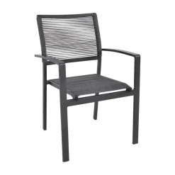 Tuinstoel Vitolini Rope grijs