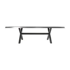 Tuintafel Castilla Noir met kruispoot 243cm
