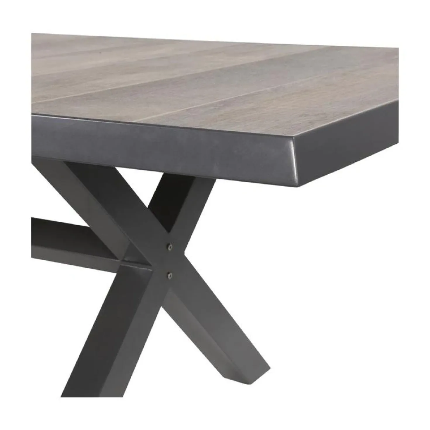 Tuintafel Castilla Noir met kruispoot 243cm