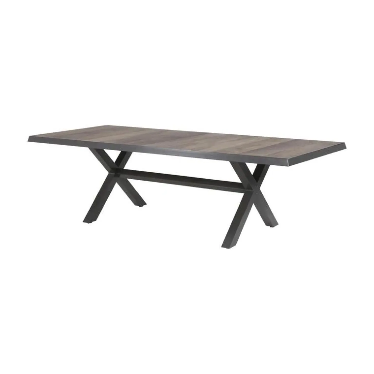 Tuintafel Castilla Noir met kruispoot 243cm
