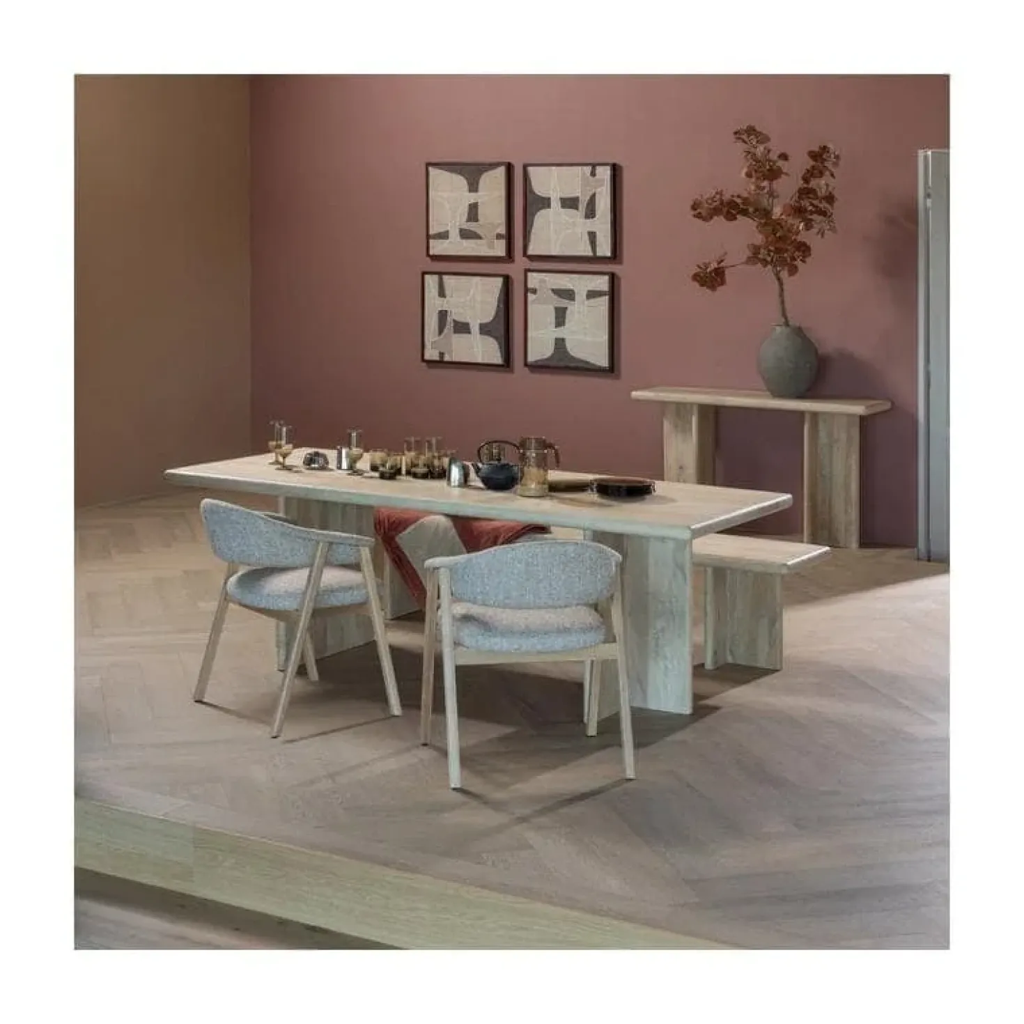 Tunar Eetkamerstoel Hout Naturel