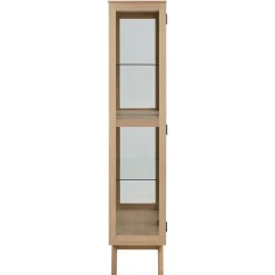 Tuvra Vitrinekast Hoog Naturel Eiken 94cm